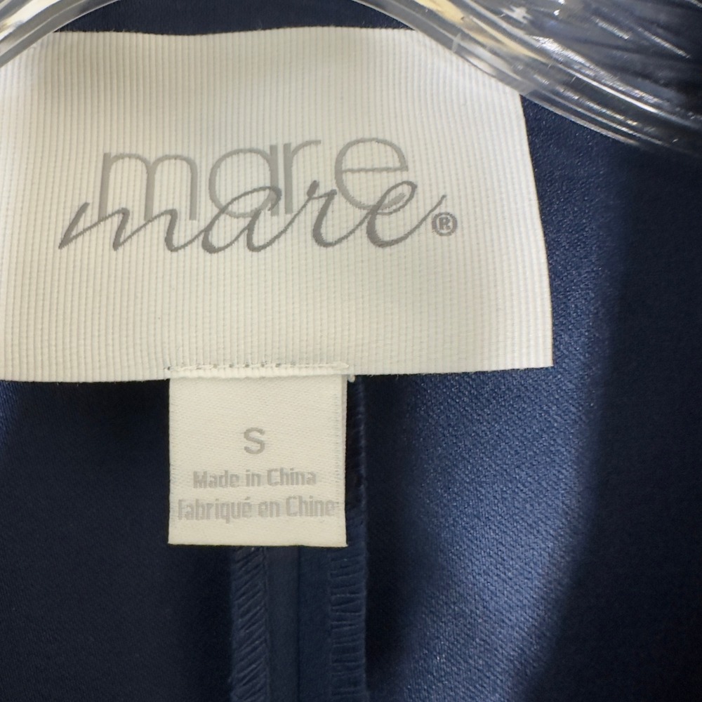 Anthropologie Mare Mare Navy Blue Long Sleeve Romper Blazer Style Size S - Picture 3 of 10